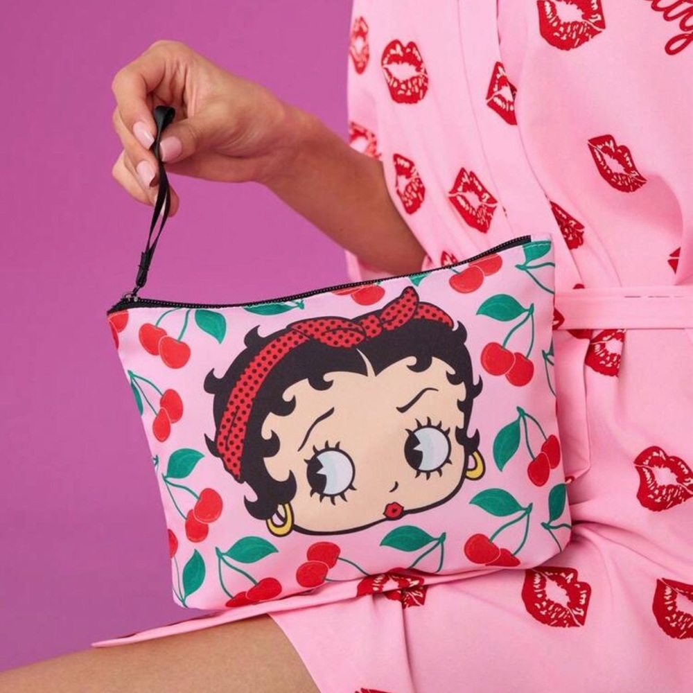 Pink Betty Boop Print Women's Bag